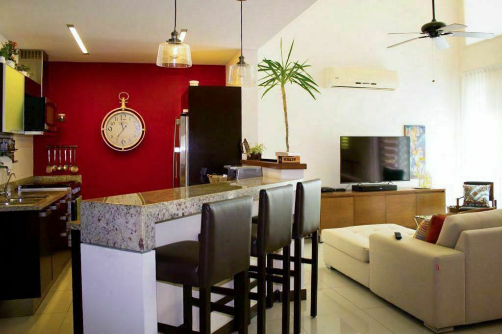 2 of 19: Kitchen and living area