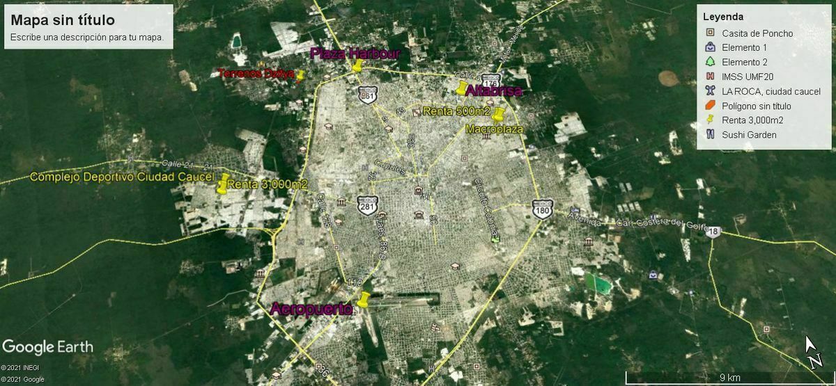 Terreno en Renta 500m2 en Itzimna Polígono 108