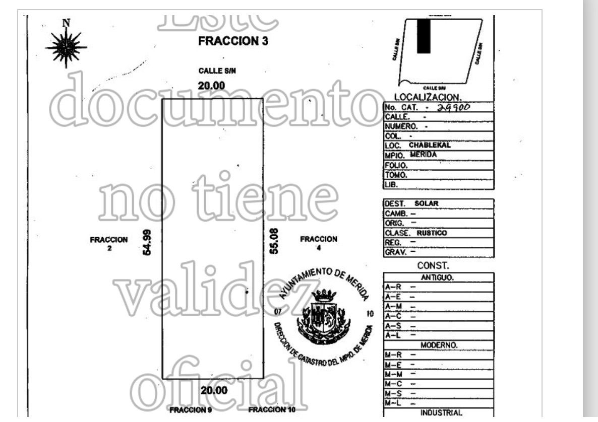 2 de 10: Superficie de Terreno
1,100 m2 (20 x 50)
