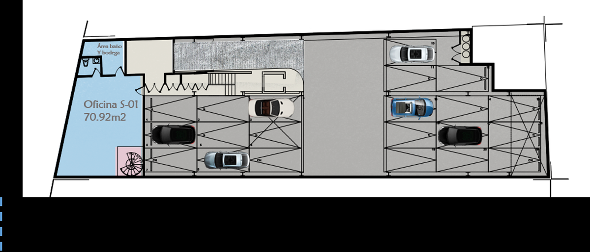 4 de 7: Nivel Sotano y estacionamiento
