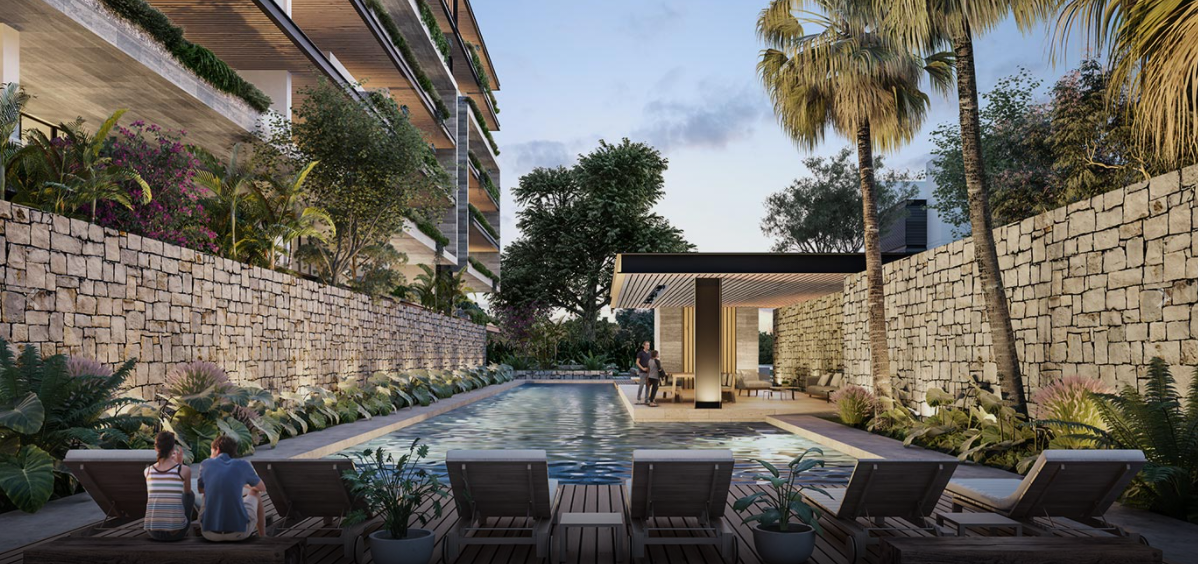 18 de 24: TERRAZA Y PISCINA