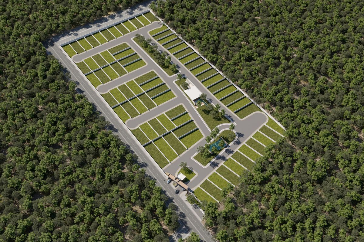 74 Lotes en Conkal en Privada (12.7X35m)