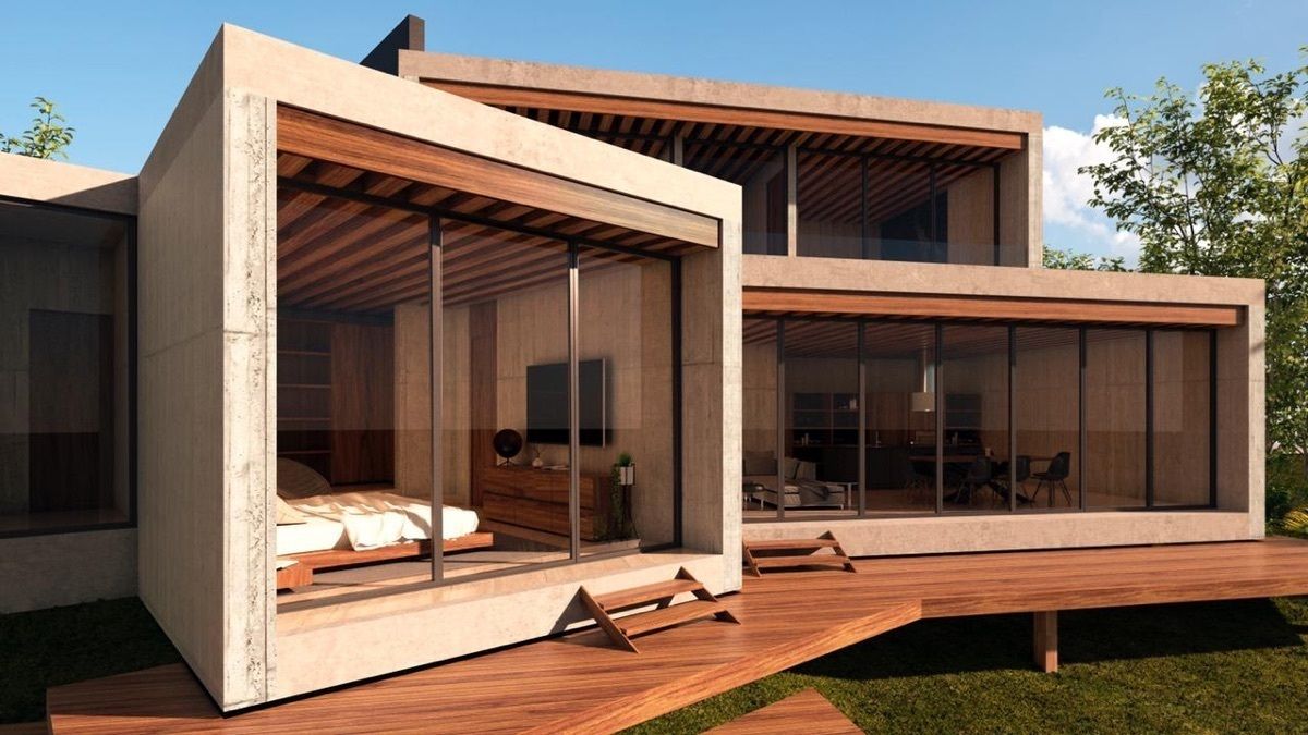 5 de 14: Proyecto arquitectónico realizado para este terreno