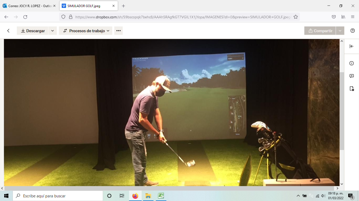 14 de 15: simulador de golf