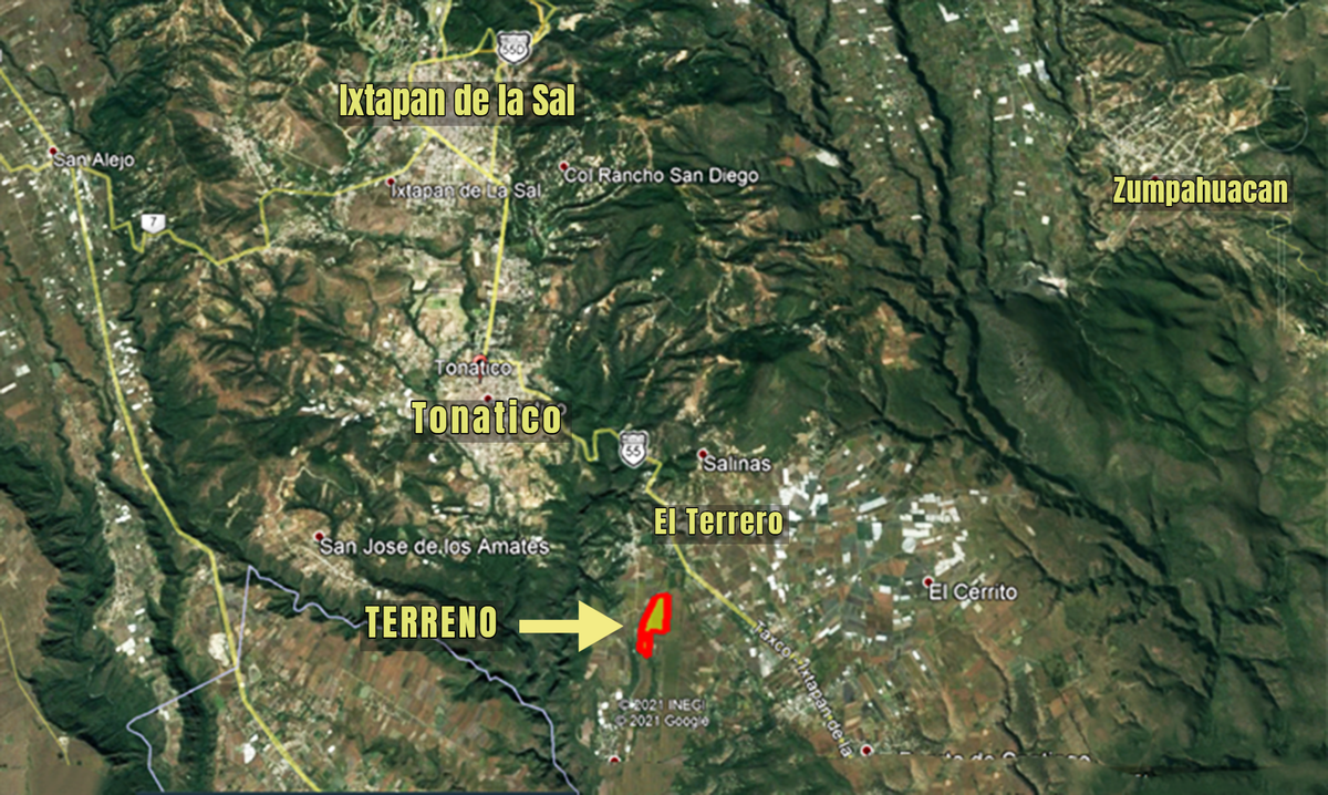 Vendo Terreno 13 Has cerca de Tonatico - foto 2