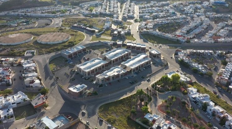 1 de 5: Vista áerea de la plaza. 