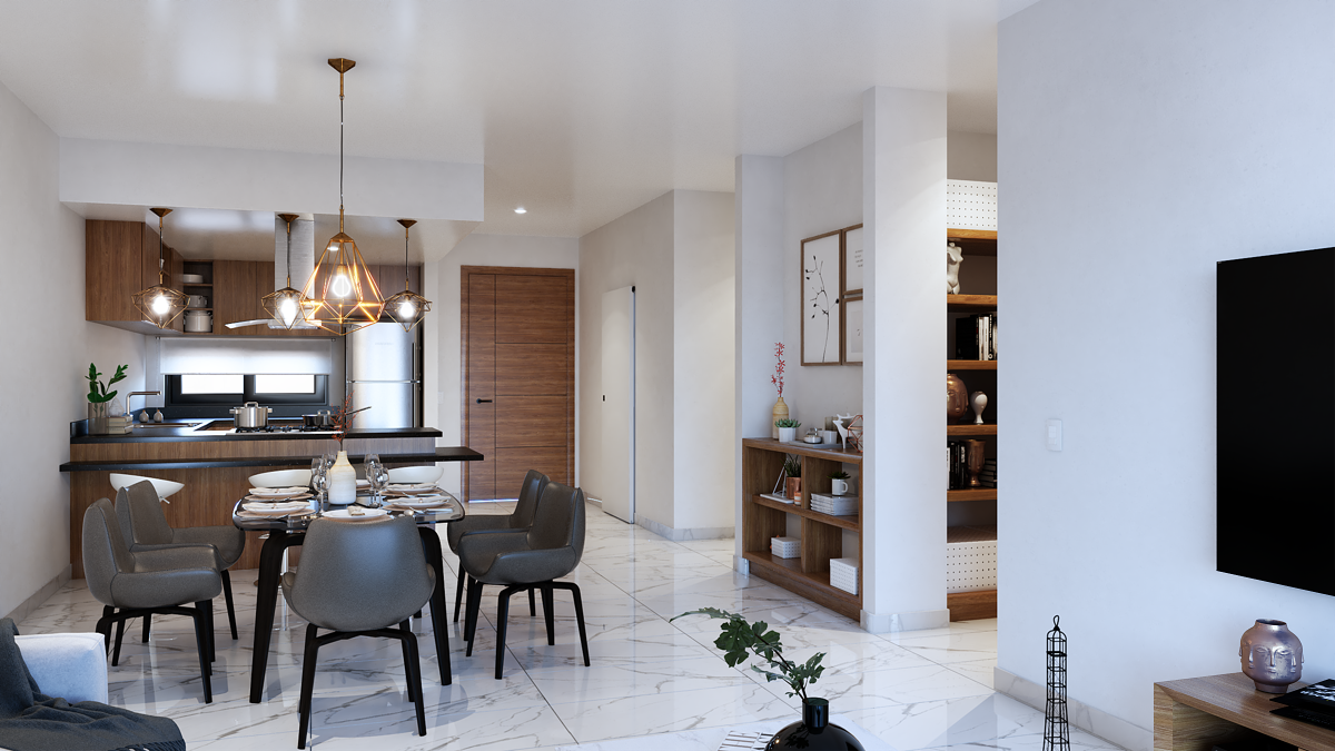 ÁREA SOCIAL: COCINA-COMEDOR