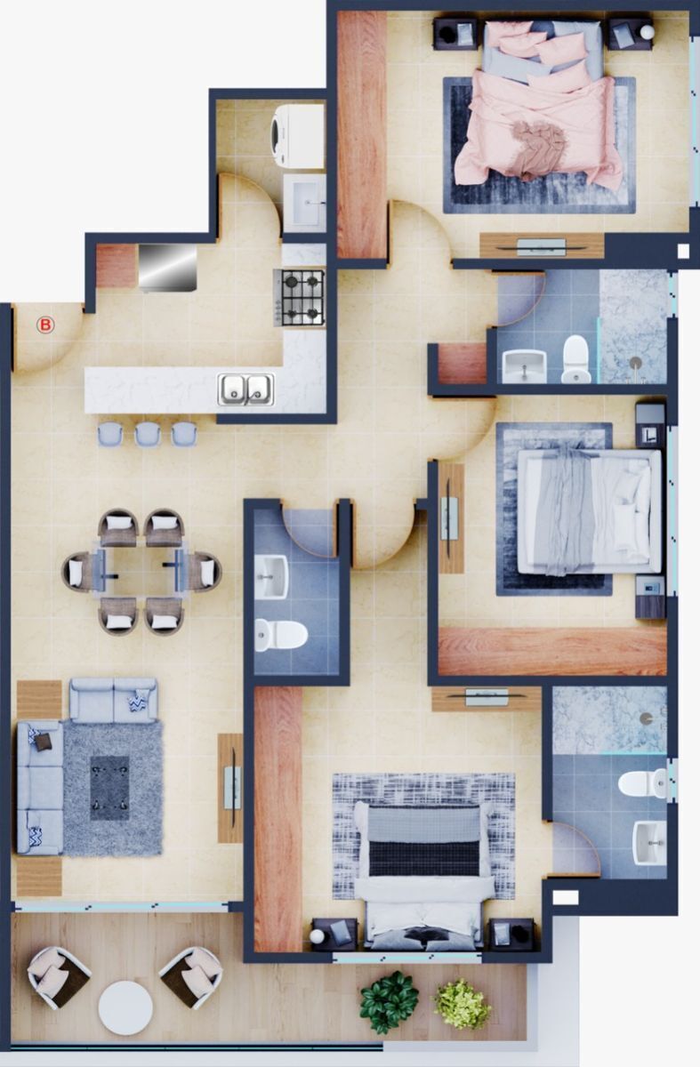8 de 8: plano del apartamento