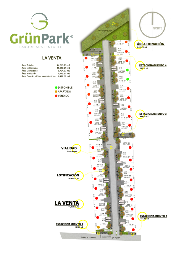 Terrenos en Venta Parque industrial La Venta I GrunPark lote 3 de 835.98 mt2 - foto 1