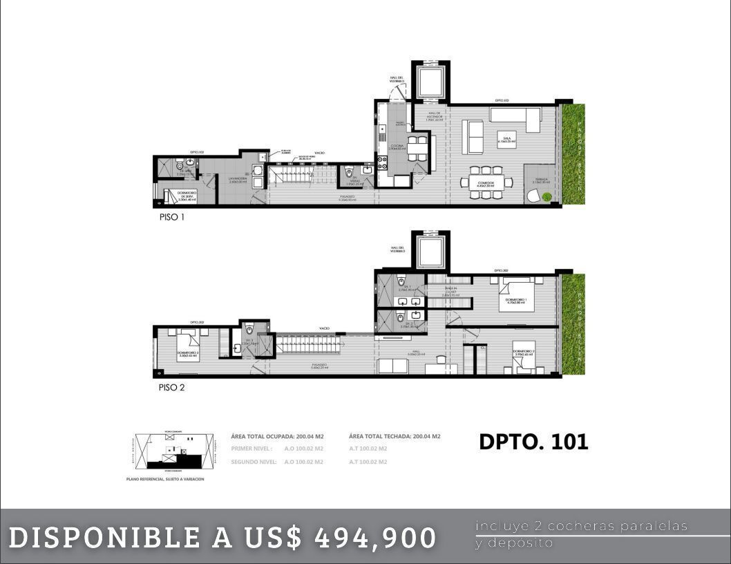15 de 15: Plano departamento.