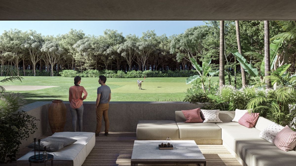 Vista al campo de golf