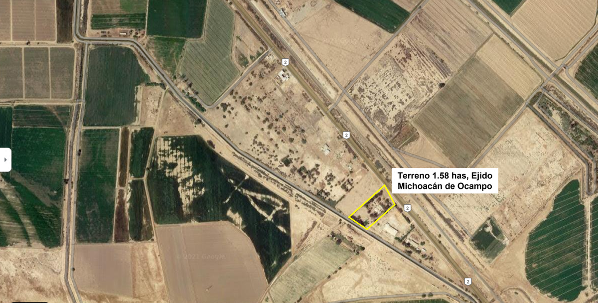 Venta 1.5 Has de Terreno en Michoacán de Ocampo