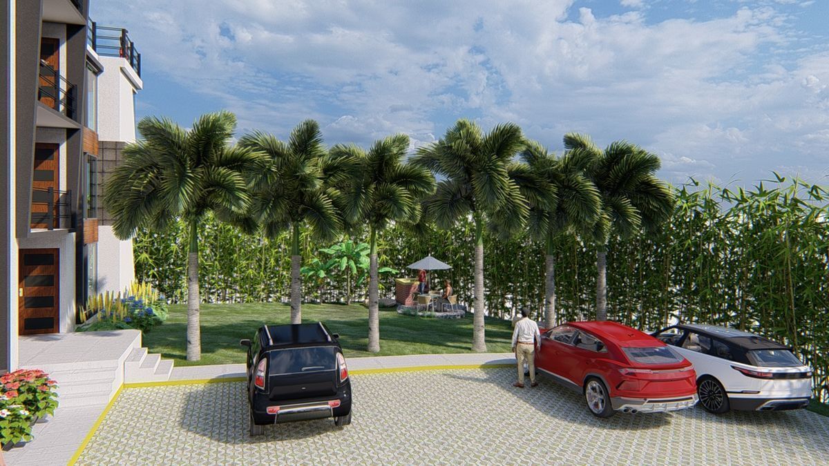 5 de 19: Render 
Estacionamiento 