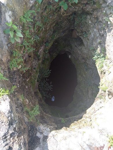 8 de 14: Uno de los agujeros que tiene el cenote