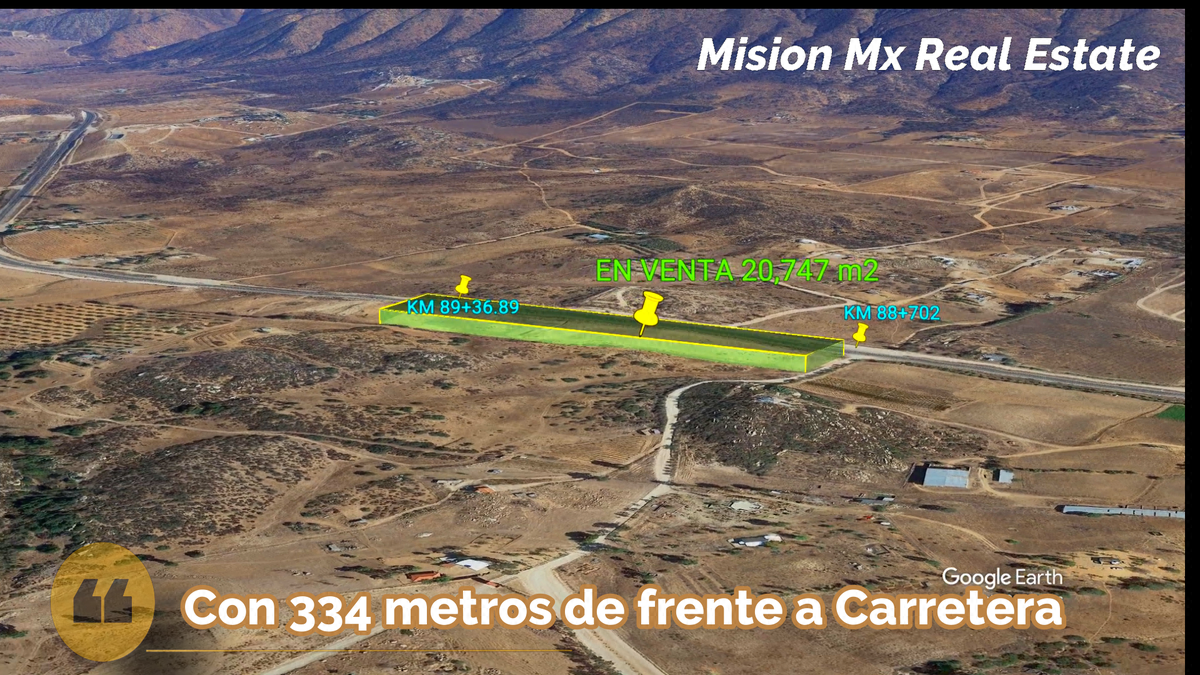Terreno en la Ruta del Vino, Ensenada BC