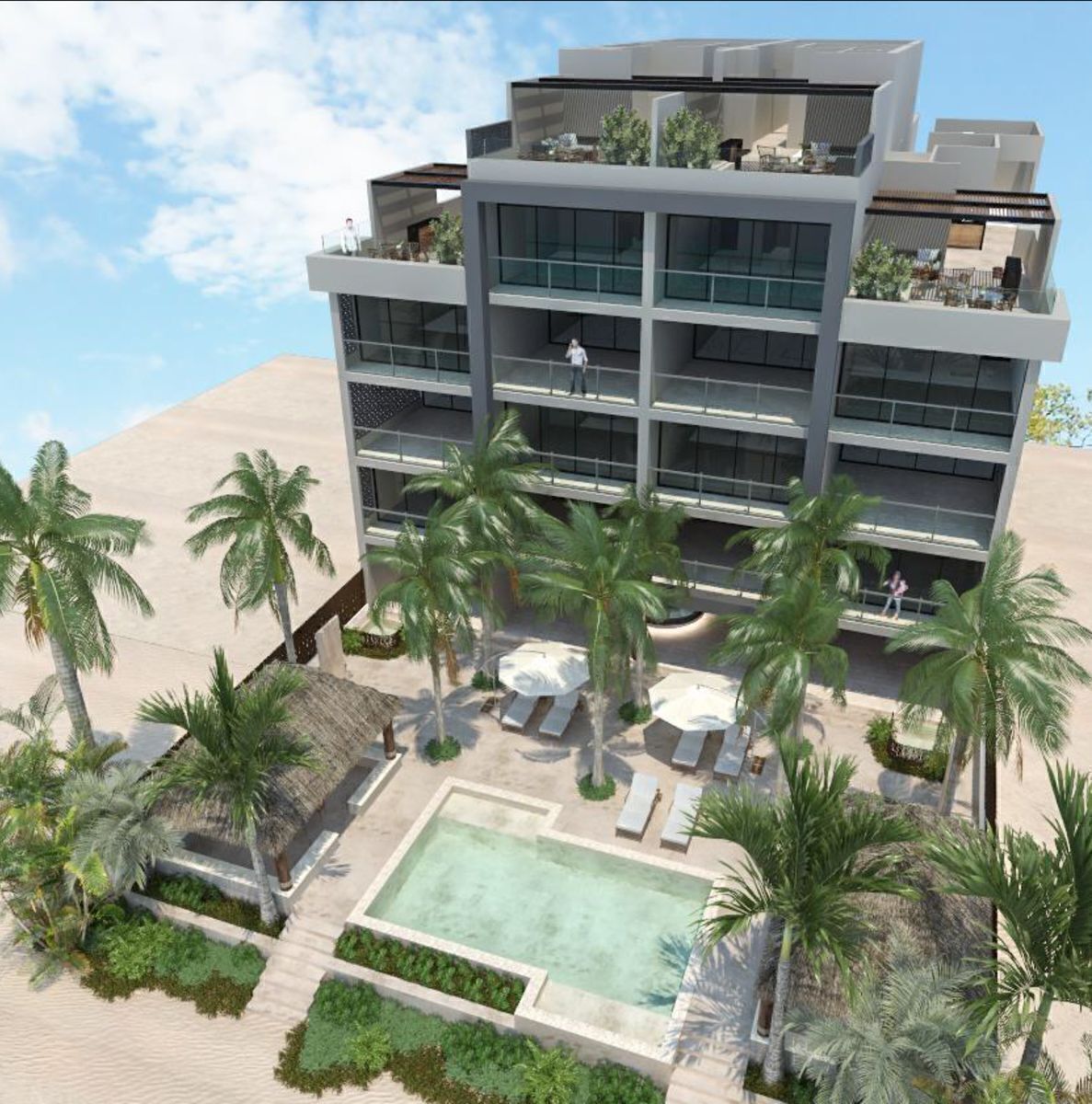 VILLAS COSTAFINA TELCHAC PTO MOD CENTRAL 3 HAB, TERRAZA CON VISTA AL MAR, DIC 22