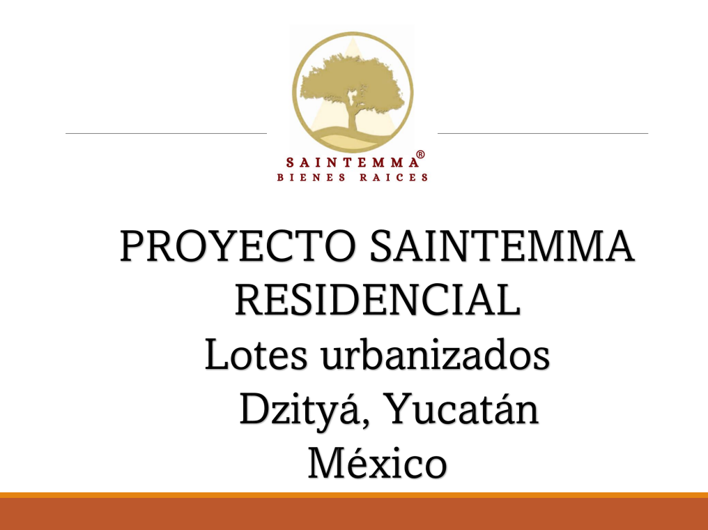 SAINTEMMA RESIDENCIAL Venta de Lotes Urbanizados