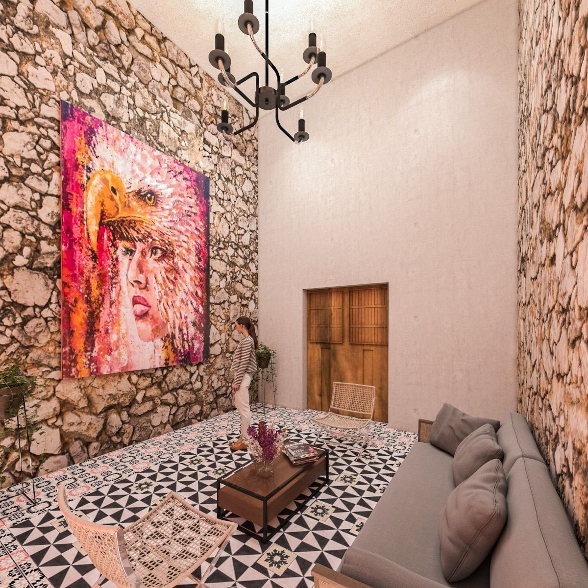 Casa Colonial restaurada, Casa Caro, Centro HistórIco, Mérida, Yucatán.