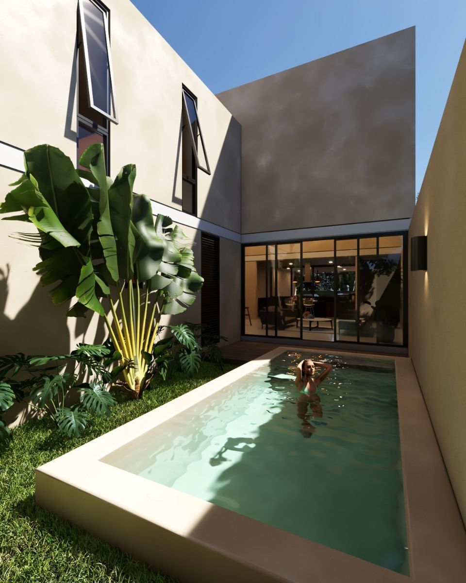 Casa nueva en venta, 3 recámaras, piscina, Mérida, Yucatán