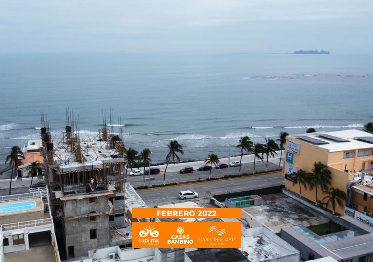 Departamento frente al mar con alberca en preventa, Veracruz, Veracruz.