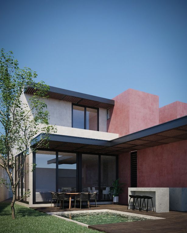 9 de 13: Fachada Posterior Modelo B