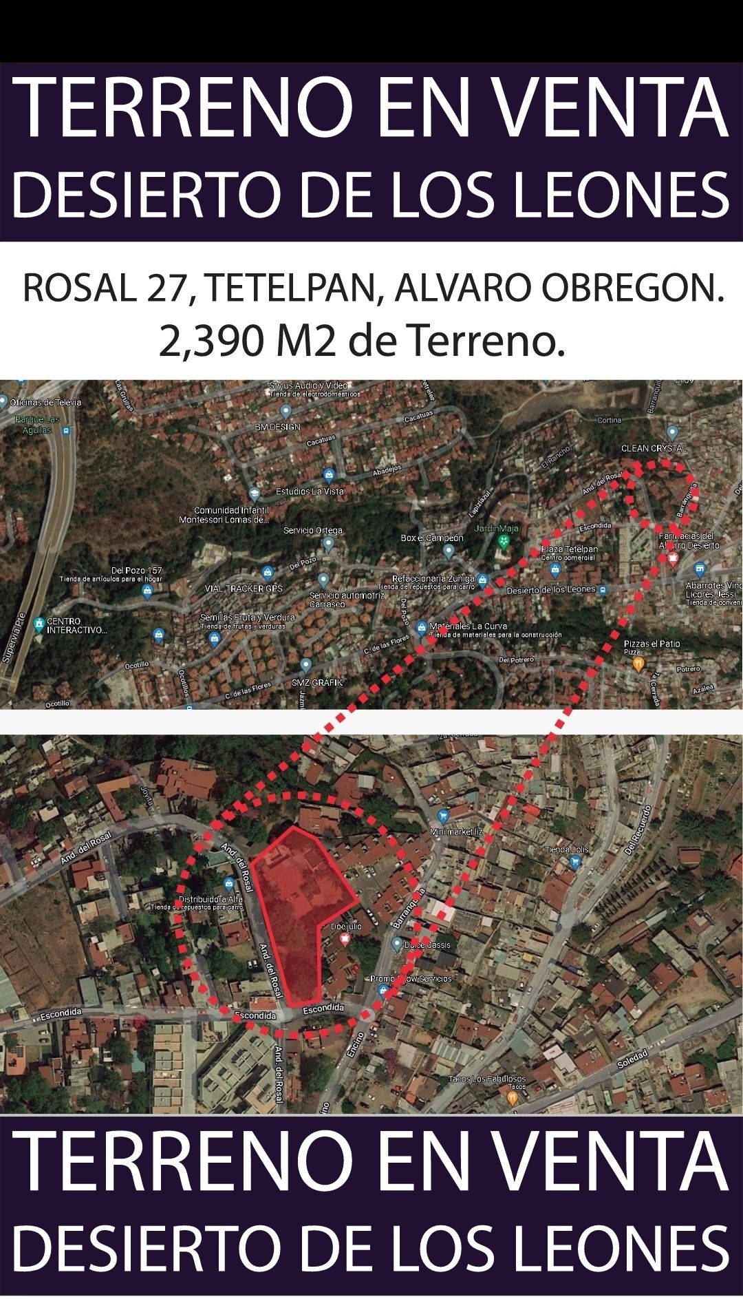 VENTA DE TERRENO EN DESIERTO DE LOS LEONES, ÁLVARO OBREGÓN.