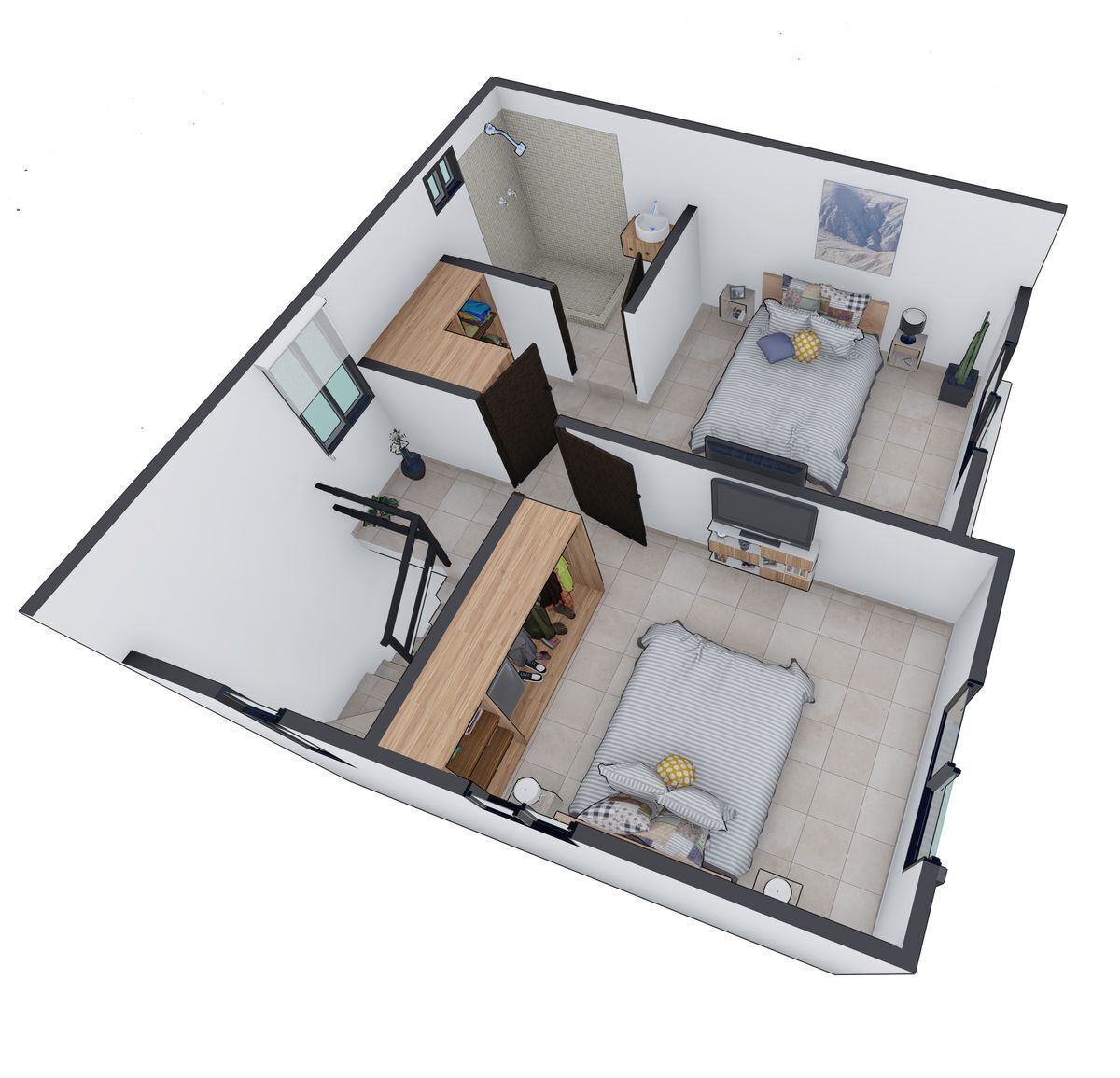 4 of 6: MODELO TERRA ACQUA, PLANTA ALTA.