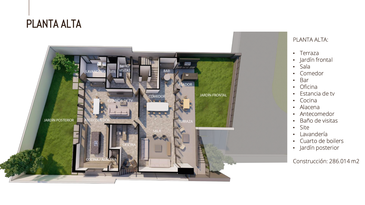 15 de 17: Planta alta