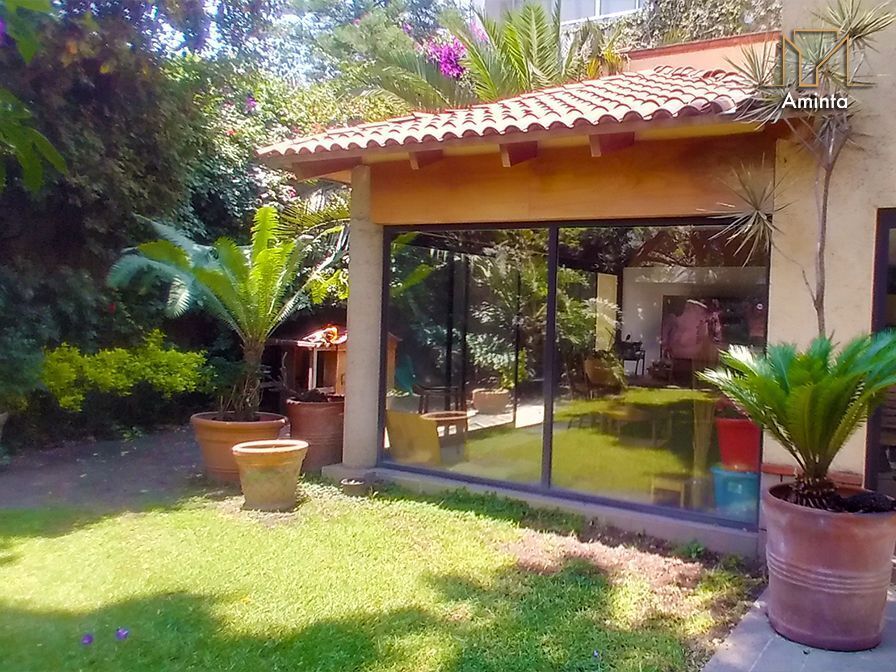 impecable casa más terreno en venta en coyoacán cdmx, col. cantil del pedregal - 4 recámaras - 5 baños - 380 m2