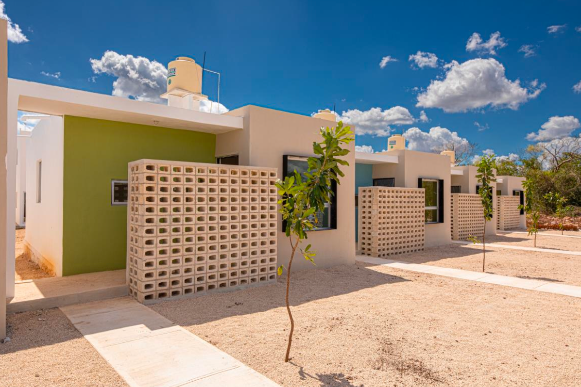 Fachada , casa de 1 planta mod 59