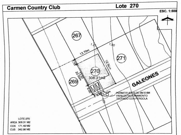 TERRENO EN VENTA EN COUNTRY CLUB PLAYA PALMAS, CIUDAD DEL CARMEN