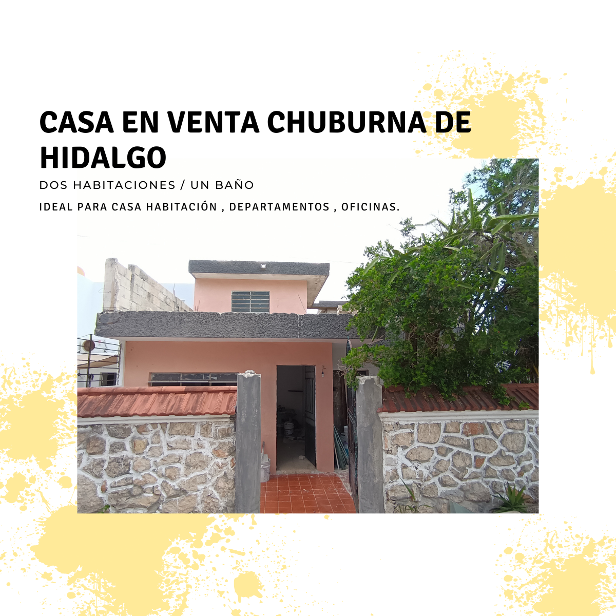 Casa en venta para remodelar en chuburna de hidalgo