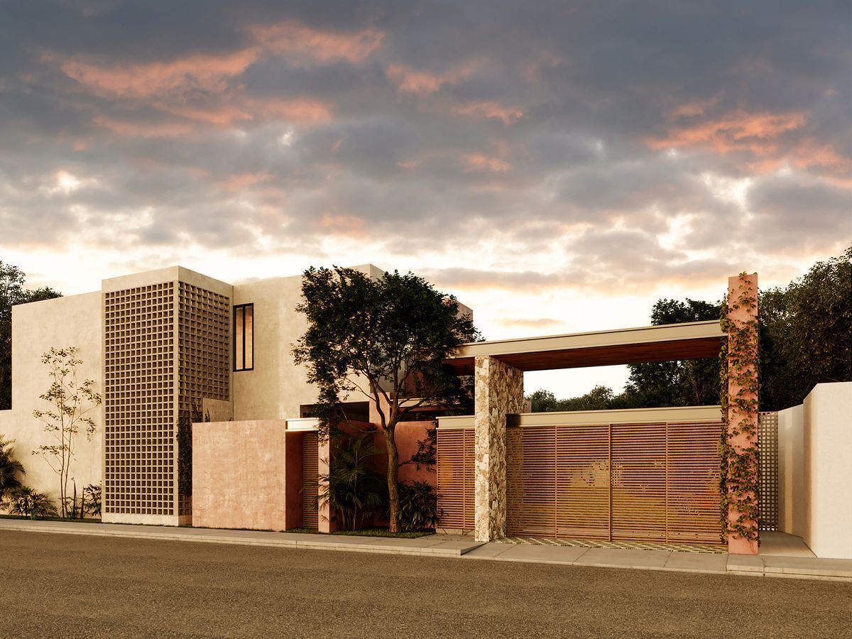 1 de 18: Fachada exterior - Town House Temozon en Privada