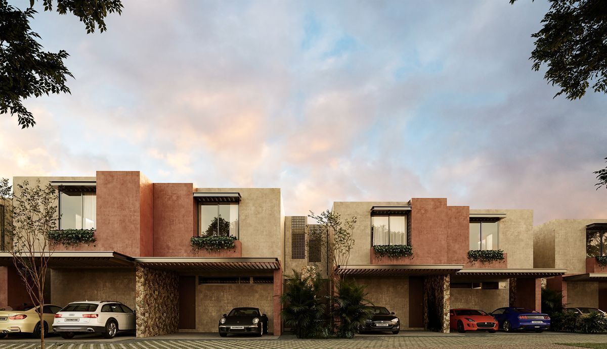 2 de 18: Fachada exterior - Town House Temozon en Privada
