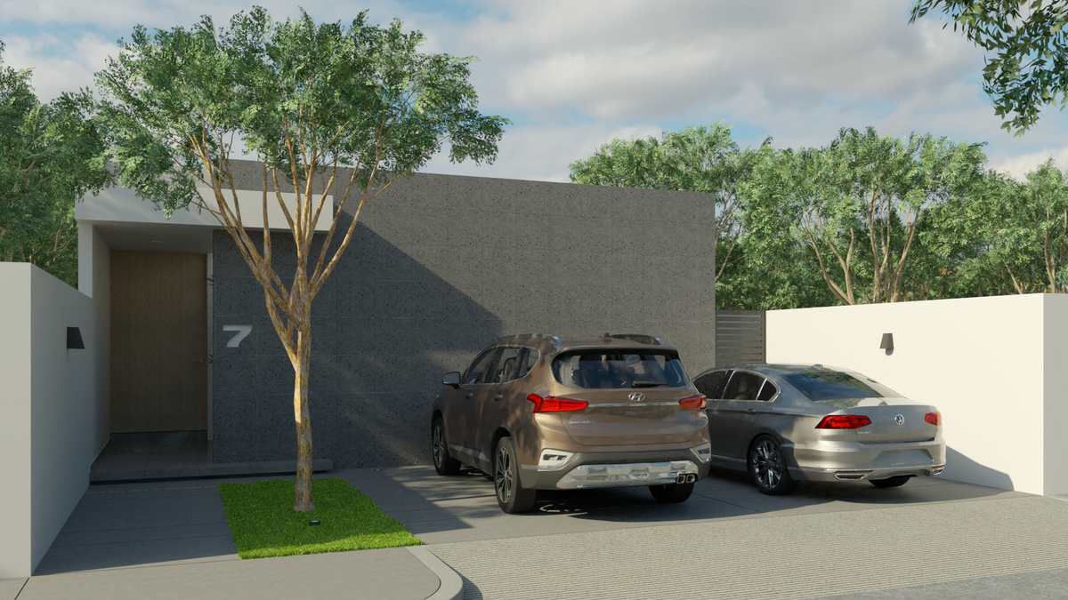 4 de 34: Render de Fachada frontal