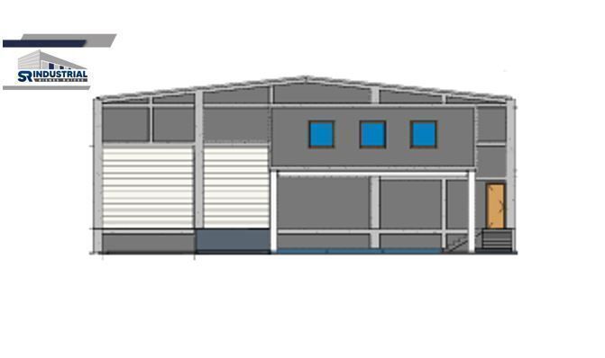 2 de 6: Render de Bodega, vista frontal 