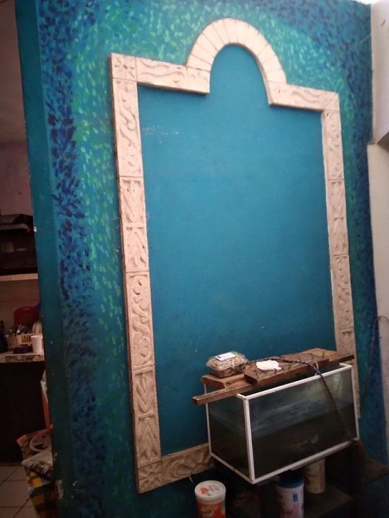 Adorno interno en la sala de la casa