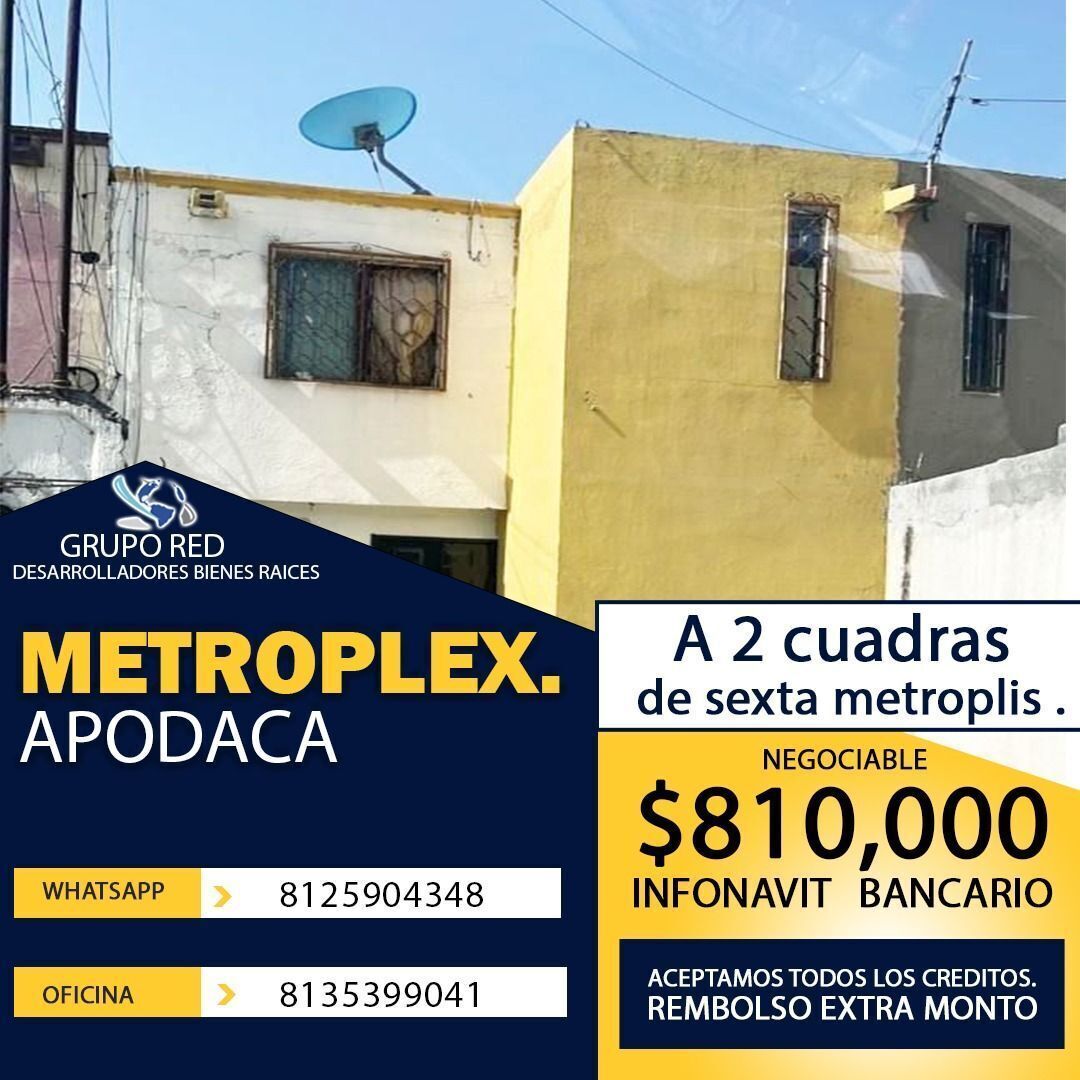 CASA EN VENTA METROPLEX APODACA $810, ENTREGA REMODELADA | EasyBroker