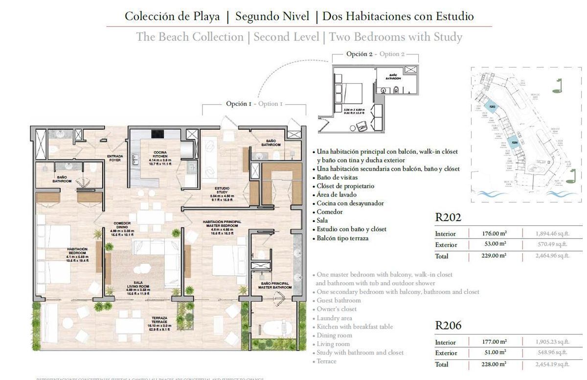 2 de 23: Venta Apartamento de 2 hab y Studio in St Regis Cap Cana 2