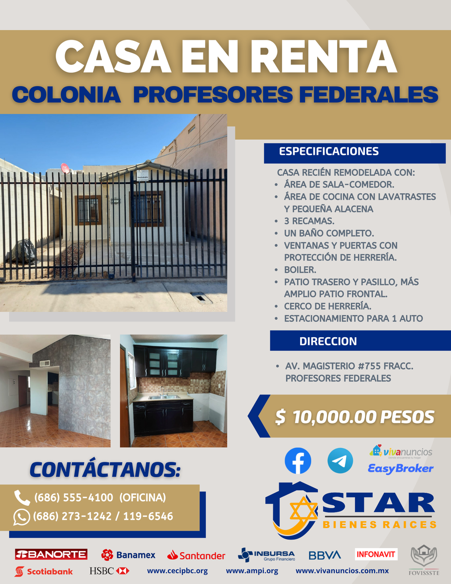 CASA EN RENTA EasyBroker