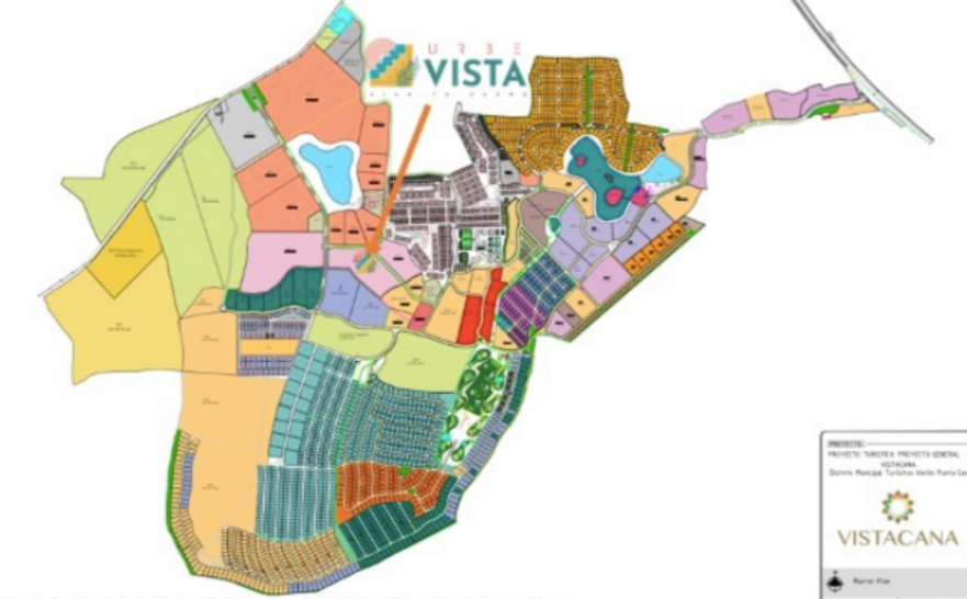 3 de 5: Plano general de Vista cana y ubicación  de Urbe Vista