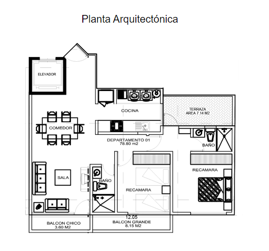 5 of 5: Diseño del Pent-House 701