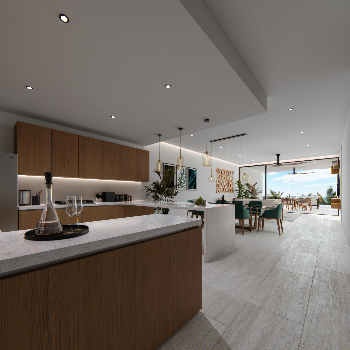 4 de 23: Departamento en venta en Merida en Telcha Puerto