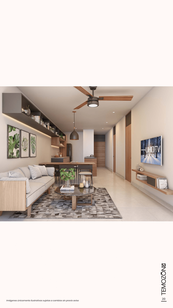 1 de 9: Sala, Comedor, Cocina