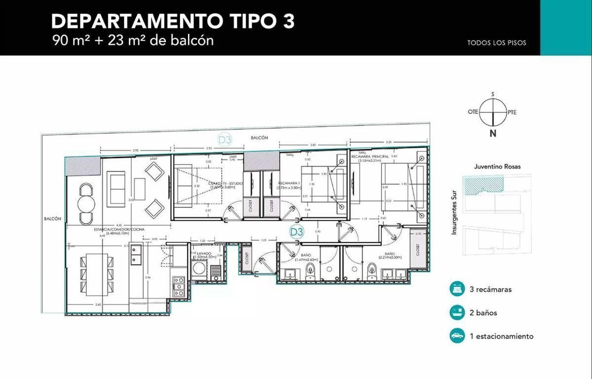 Apartamento em Guadalupe Inn, Álvaro Obregón, foto 26 de 36