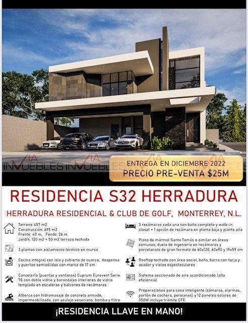 Casa En Venta En Residencial Y Club De Golf La Herradura, Monterrey, Nuevo  León