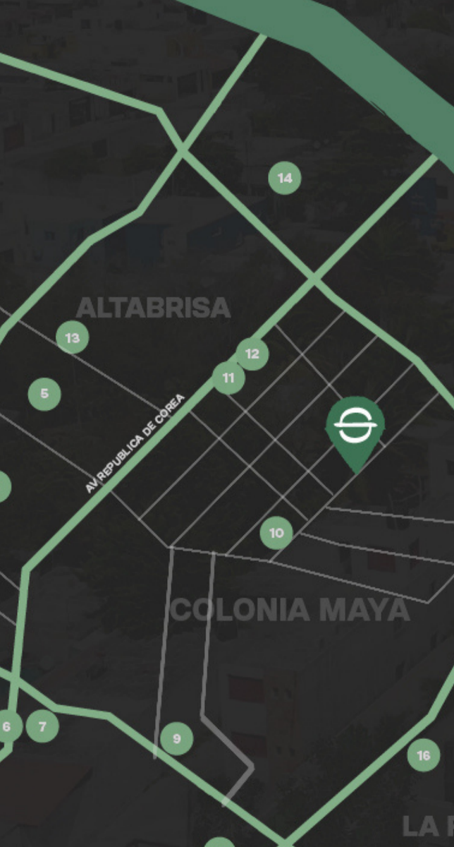 4 de 4: Mapa departamento venta Maya Mérida