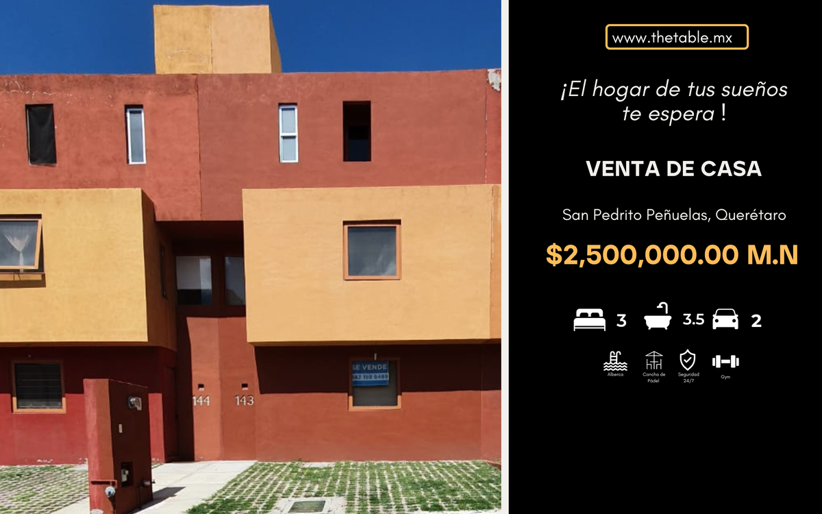 Venta | Casa de 3 recámaras en Cimatario, Querétaro