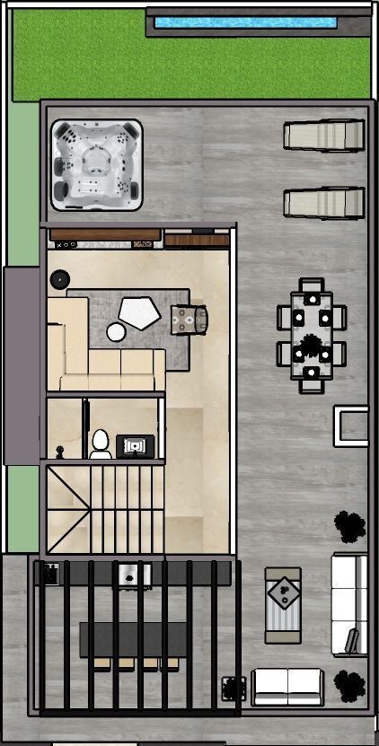 10 of 10: 4° piso sala y terraza