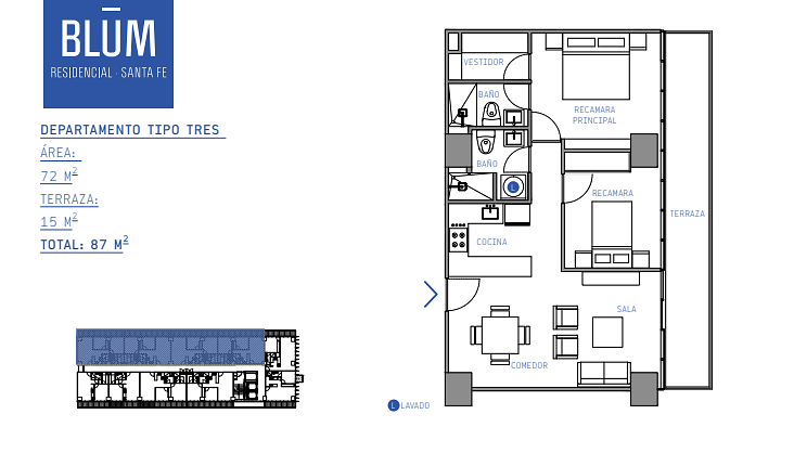 10 de 10: Diseño de Departamento 905